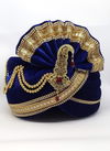 Blue Colour Safa Vol 2 Velvet With Less Wedding Wear Mens Collection Safa 23